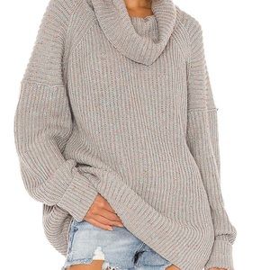 Free People Leo Tunic in Silver Gleam